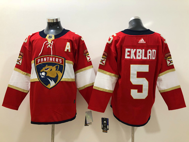 Men's Florida Panthers Aaron Ekblad #5 Red Jersey